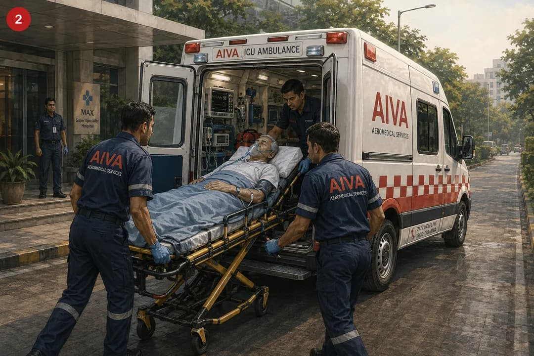 Ground Ambulance – Home or Hospital to Airport