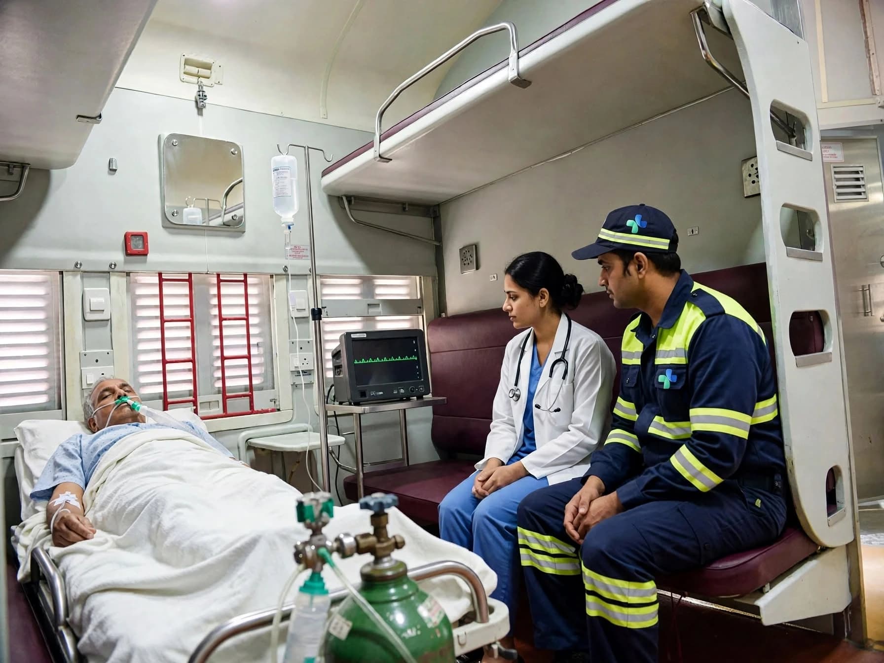 Railway ambulance service from Parel, Mumbai